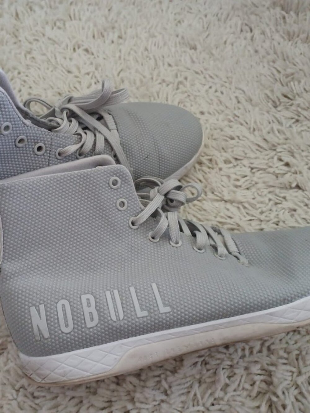 NOBULL High Top Trainer Gray SuperFabric CrossFit Shoes Men's 11.5 EU 45.5